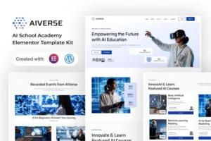 Mua AIVerse - AI School Academy Elementor Template Kit giá rẻ