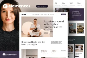 Mua Ajna - Sound Healing & Music Therapy Elementor Pro Template Kit giá rẻ