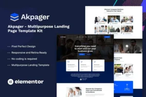 Mua Akpager - Multipurpose Landing Page Template Kit giá rẻ