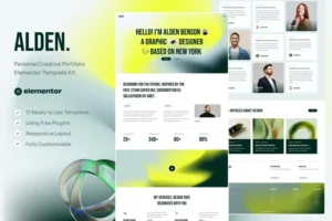 Mua Alden - Personal Creative Portfolio Elementor Template Kit giá rẻ