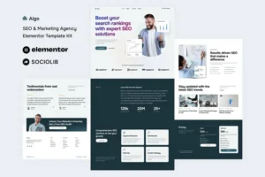 Mua Algo - SEO & Marketing Agency Elementor Template Kit giá rẻ