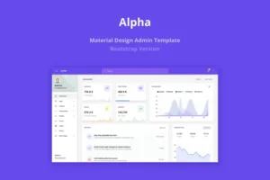Mua Alpha - Material Design Admin Template giá rẻ