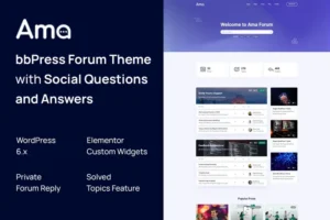 Mua AMA - bbPress Forum WordPress Theme giá rẻ