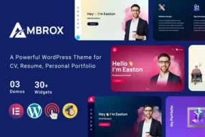 Mua Ambrox - Personal Portfolio Resume Theme giá rẻ