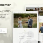 Amelia & James – Wedding Invitation Elementor Template Kit