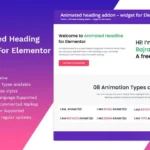 Animated heading addon – widget for Elementor