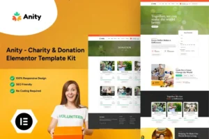 Mua Anity - Charity & Donation Elementor Template Kit giá rẻ