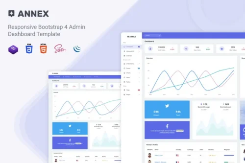 Mua Annex - Admin Dashboard Template giá rẻ