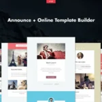 Announce – 4x Responsive Notification Email