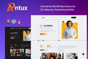 Mua Antux - Personal Portfolio WordPress Theme giá rẻ