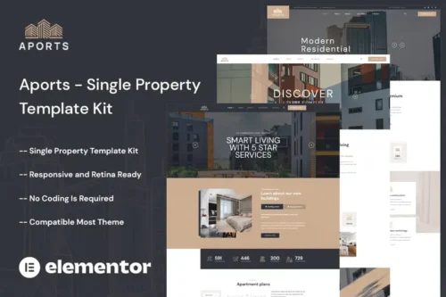Mua Aports - Single Property Elementor Template Kit giá rẻ