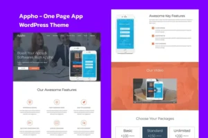 Mua Appho - App & Software Landing WordPress Theme giá rẻ