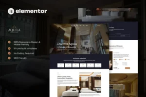 Mua Aquila - Luxury Hotel & Resort Elementor Template giá rẻ