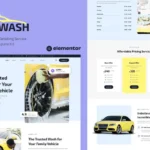 Aquwash – Car Wash and Detailing Service Elementor Template Kit