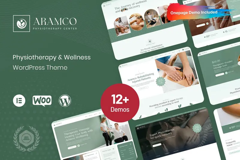 Mua Aramco - Physiotherapy & Wellness WordPress Theme giá rẻ