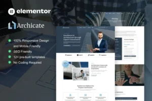 Mua Archicate - Architecture & Construction Consultant Elementor Pro Template Kit giá rẻ