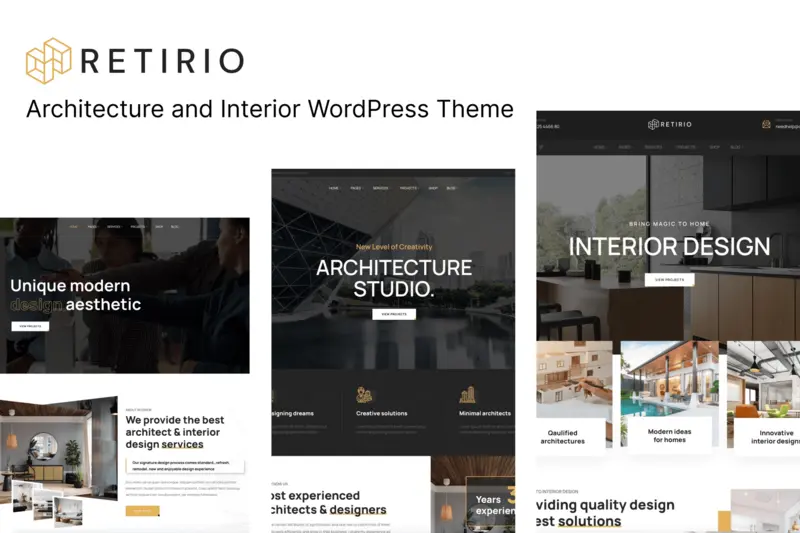 Mua Architecture and Interior WP Theme - Retirio giá rẻ