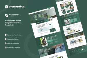 Mua Architectx - Architecture & Interior Design Services Elementor Template Kit giá rẻ