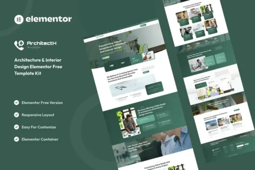 Mua Architectx - Architecture & Interior Design Services Elementor Template Kit giá rẻ