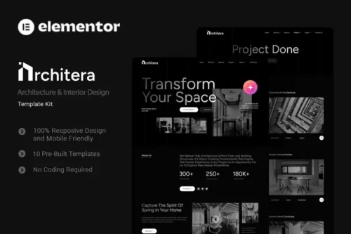 Mua Architera - Architecture & Interior Design Elementor Template Kit giá rẻ