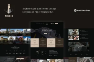 Mua Archix - Architecture & Interior Design Elementor Pro Template Kit giá rẻ