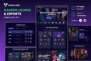 Mua Arena Lads - Esports & Gaming Elementor Template Kit giá rẻ