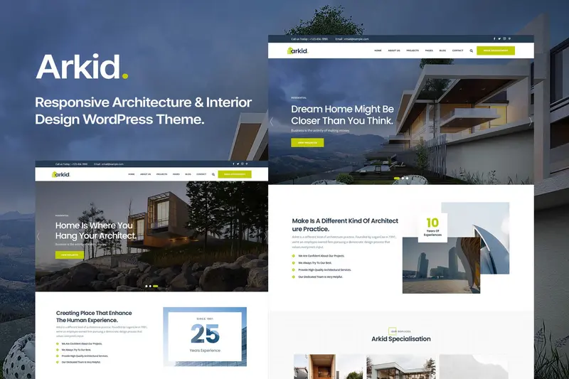 Mua Arkid - Architecture and Interior Design WordPress giá rẻ
