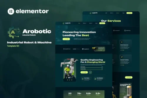 Mua Arobotic - Industrial Robot & Machine Elementor Template Kit giá rẻ