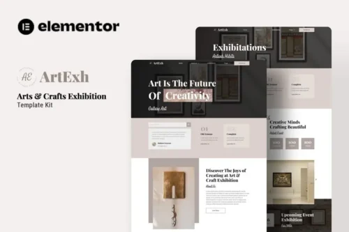 Mua Artexh - Arts & Crafts Exhibition Elementor Template Kit giá rẻ