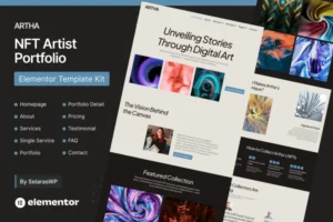 Mua Artha - NFT Artist Portfolio Elementor Pro Template Kit giá rẻ