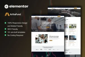 Mua ArthaFund - Finance & Investment Elementor Template Kit giá rẻ