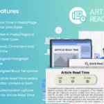Article Read Time & Progress Bar