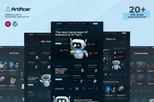 Mua Artificer - Robotics & AI Elementor Pro Template Kit giá rẻ