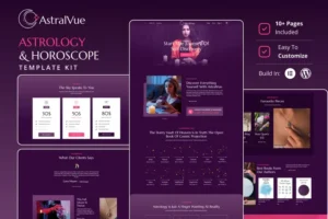 Mua AstralVue - Astrology & Horoscope Elementor Template Kit giá rẻ