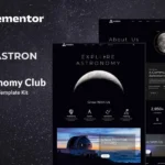 Astron – Astronomy Elementor Template Kit