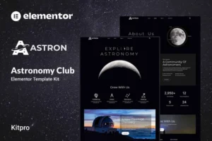 Mua Astron - Astronomy Elementor Template Kit giá rẻ