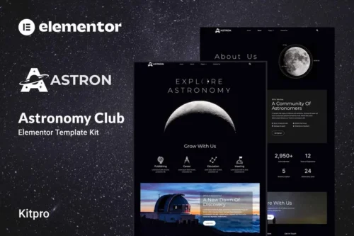 Mua Astron - Astronomy Elementor Template Kit giá rẻ