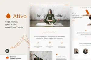 Mua Ativo - Yoga Sport Fitness Pilates Club WordPress giá rẻ