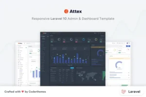 Mua Attex - Laravel 10 Admin & Dashboard Template giá rẻ