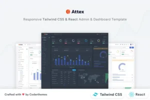 Mua Attex - React Tailwind CSS Admin Dashboard giá rẻ