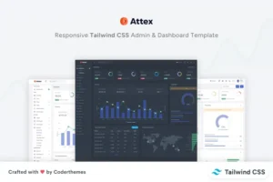 Mua Attex - Tailwind CSS Admin & Dashboard Template giá rẻ