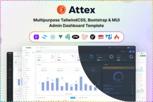 Mua Attex - TailwindCSS, Bootstrap & MUI Admin giá rẻ