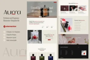 Mua Aurra - Perfume and Fragrance Elementor Template Kit giá rẻ