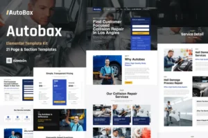 Mua Autobax - Car Body Repair Shop Elementor Pro Template Kit giá rẻ