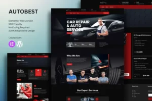 Mua Autobest Car Repair & Auto Service Elementor Template Kit giá rẻ