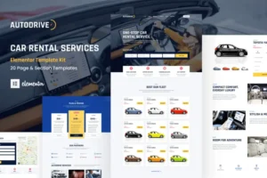 Mua Autodrive - Car Rental & Dealer Elementor Template Kit giá rẻ