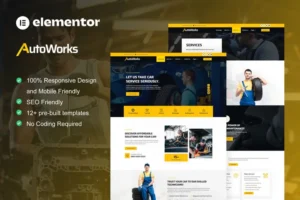 Mua AutoWorks - Car Repair & Auto Services Elementor Template Kit giá rẻ