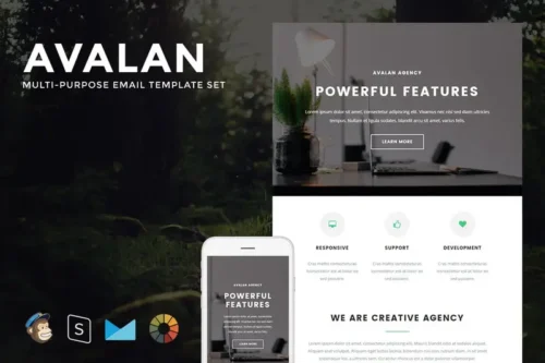Mua Avalan - Responsive Email + StampReady Builder giá rẻ