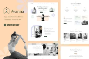 Mua Avanna - Yoga, Meditation & Fitness Elementor Template Kit giá rẻ