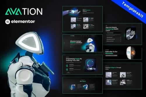 Mua AVATION - Robotics & Artificial Intelligence Elementor Template Kit giá rẻ